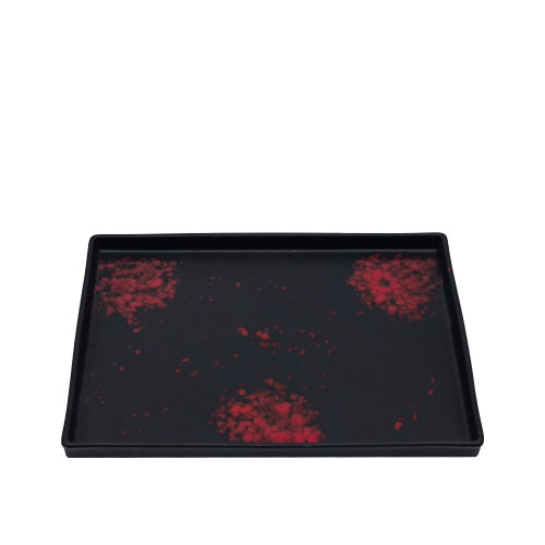 Zest Porcelain Pera 27X20X2 Cm Kayık -Oxy Red - ZEST PORCELAIN