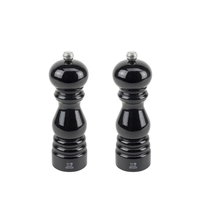 Peugeot Paris Karabiber Tuz Değirmeni Set Siyah 22 cm - 1