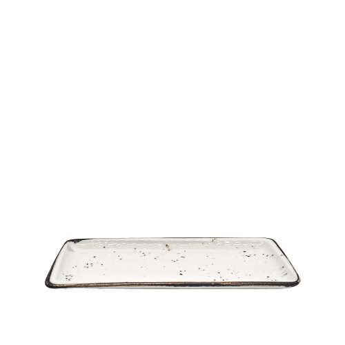 Zest Porcelain Plaza Dikdörtgen Tabak 34X16Cm -Paris Krem - ZEST PORCELAIN