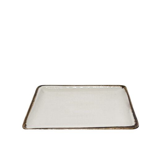Zest Porcelain Plaza Kare Tabak 22X22cm Chocolate PLZ22DUCT47 - ZEST PORCELAIN