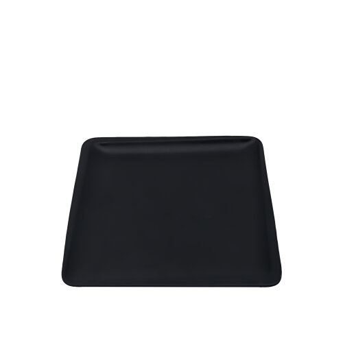 Tulu Porselen Plaza Kare Tabak 22X22cm - Saten 64 Siyah PLZ22DUST64 - TULU PORSELEN