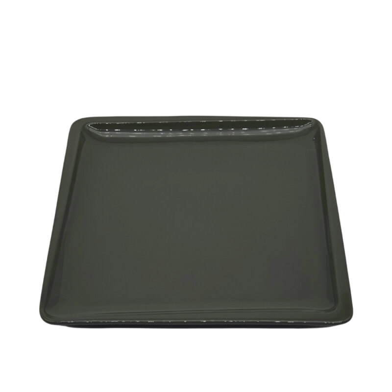 Tulu Porselen Plaza Kare Tabak 27X27cm-Opak 74 Haki PLZ27DUOP74 - 1