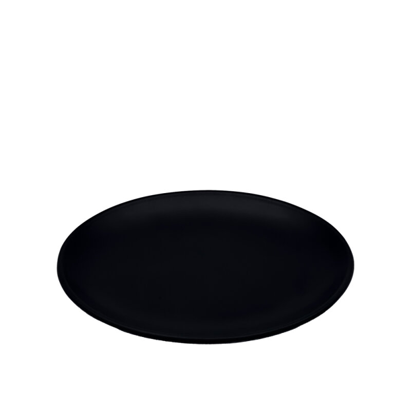 Tulu Porselen Plaza Oval Tabak 25X19cm - Saten 64 Siyah PLZ25X19OVST64 - 1