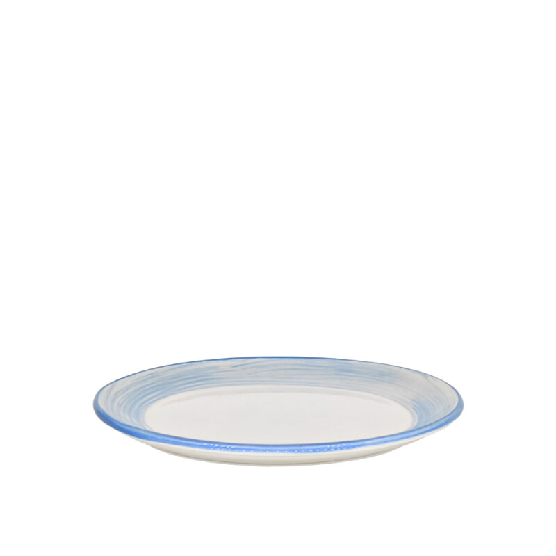 Zest Porcelain Plaza Oval Tabak 25X19Cm-Tokyo Mavi - 1