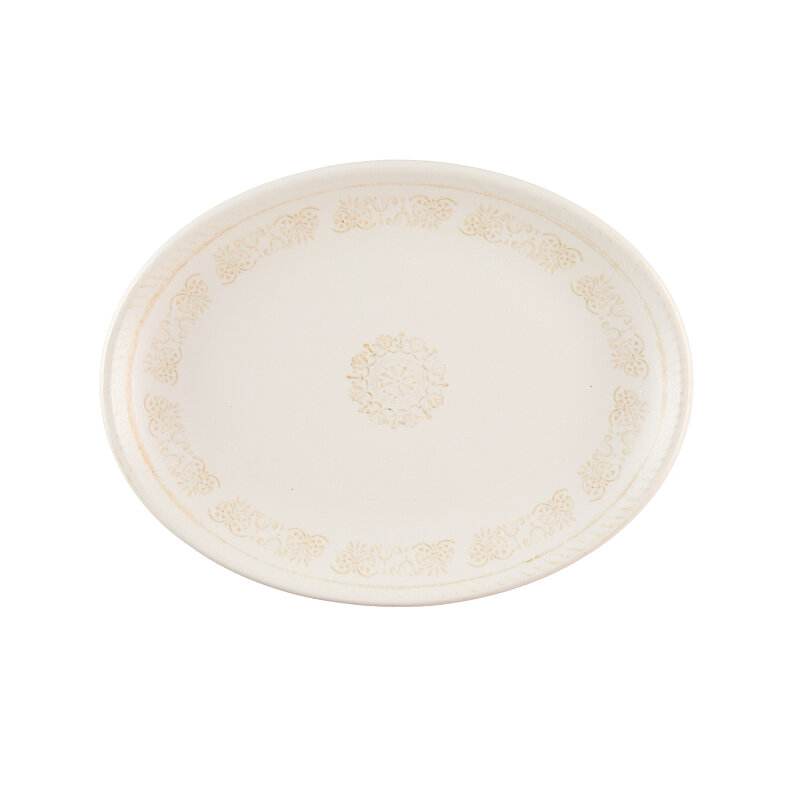 Zest Porcelain Plaza Oval Tabak 31X24 cm - Whisper - 1