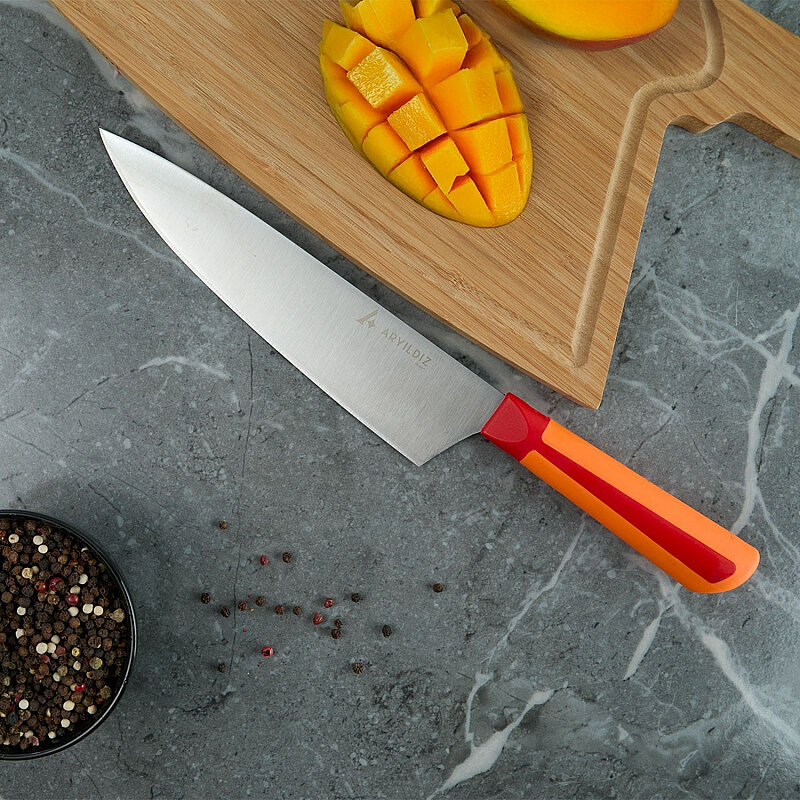 Aryıldız Plurex Big Şef Bıçağı 21 Cm Kırmızı - 2
