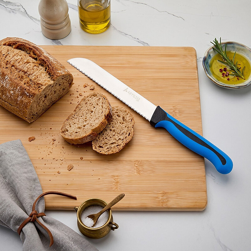 Aryıldız Plurex Dişli Ekmek Bıçağı 21 Cm Mavi - 2