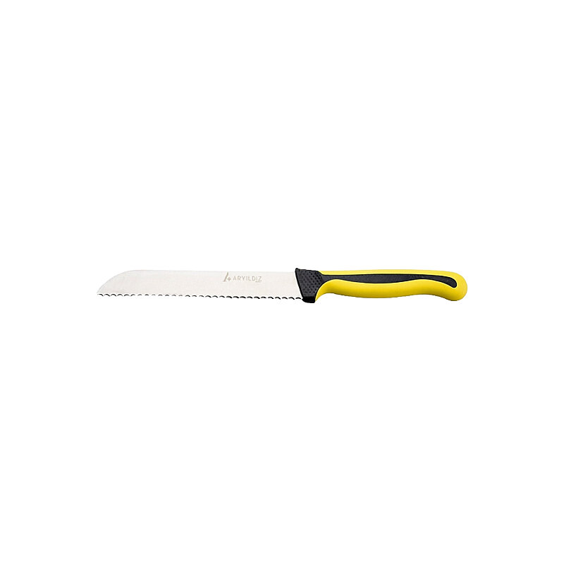 Aryıldız Plurex Dişli Ekmek Bıçak 17 Cm Sarı - 1