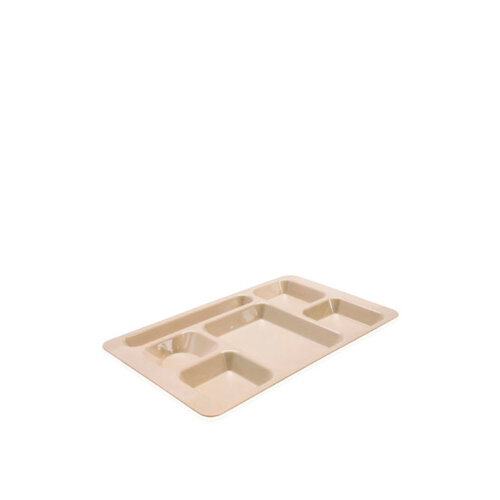 Rubikap Polikarbonat Tabldot Tepsi 5+1 Göz 23 X 38 Cm Krem CT.105 - RUBİKAP