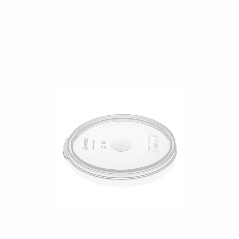 Cambro Camwear Poliproplen Yuvarlak Saklama Kabı Kapağı 6,8L RFS6SCPP - 1