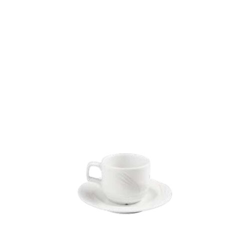 Porland Porselen 133616 Halley Beyaz Çay Fincan Tabağı 160 Mm - PORLAND PORSELEN