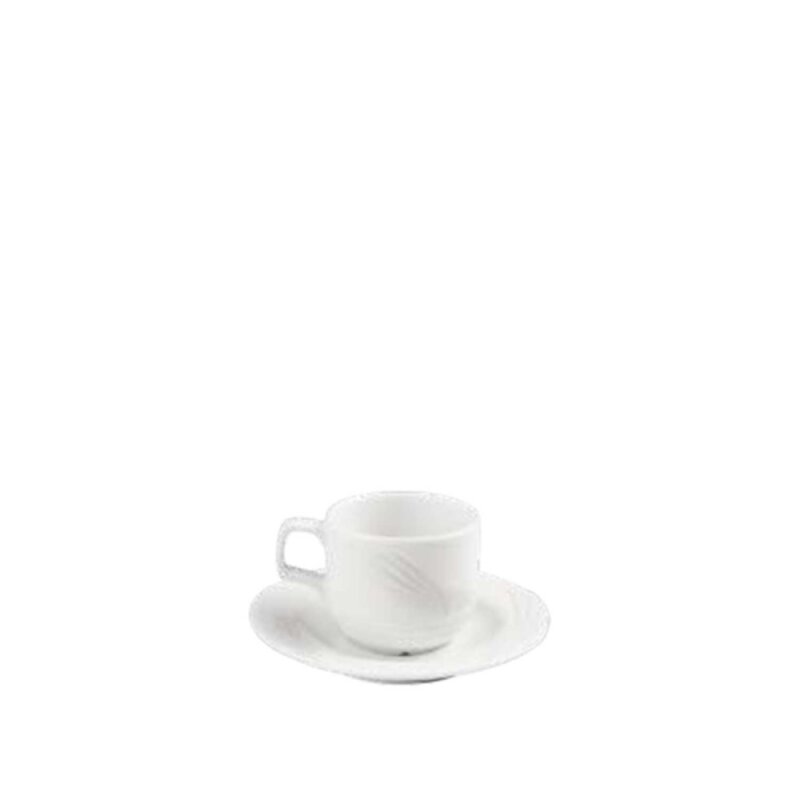 Porland Porselen 133616 Halley Beyaz Çay Fincan Tabağı 160 Mm - 1