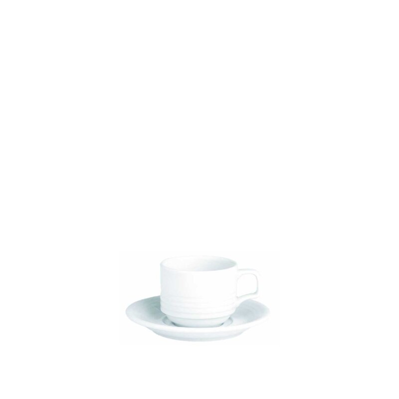 Porland Porselen 135216 Focus Beyaz Çay Fincan Tabağı 150 Mm - 1
