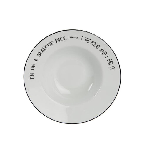 Porland Porselen 170625 A+P Be Happy Çukur Tabak 25 cm - PORLAND PORSELEN
