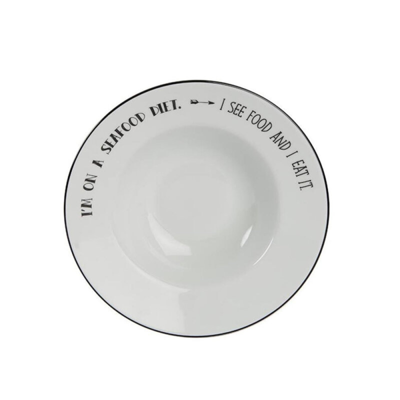 Porland Porselen 170625 A+P Be Happy Çukur Tabak 25 cm - 1