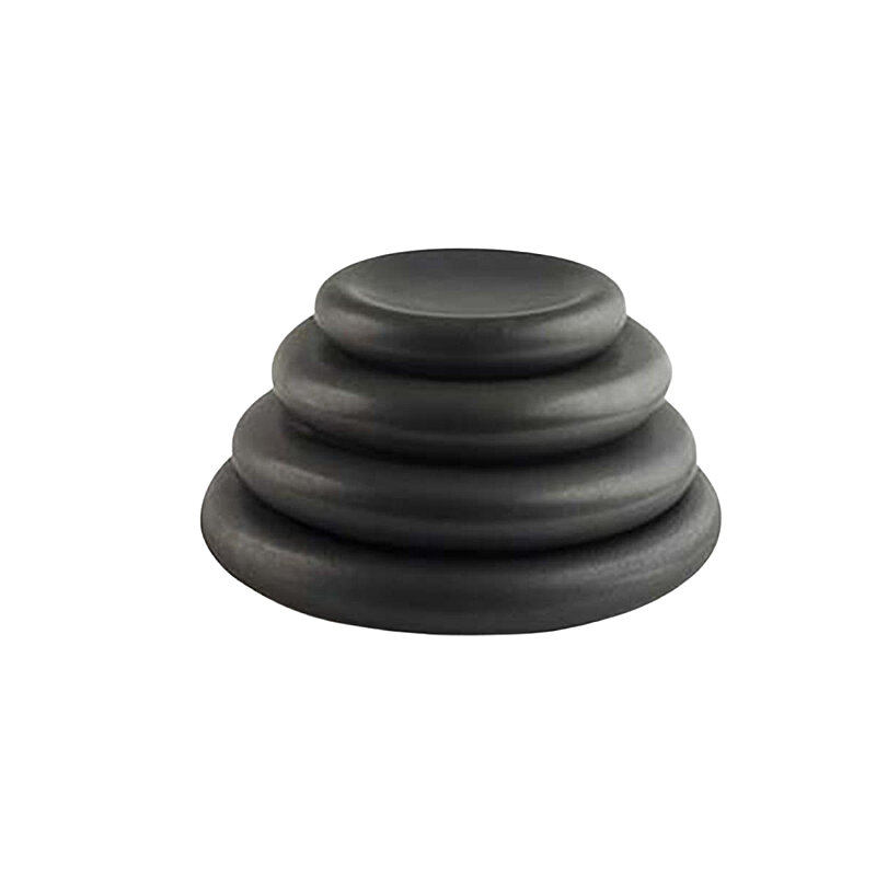 Matgusto Dhara Pure Black Matte Düz Tabak Q:28cm H:4cm - 2