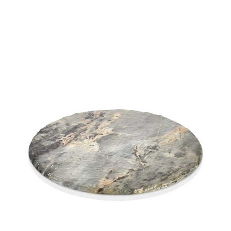 Külsan Gastro Boutique Slate Effect Boards Black Yuvarlak Sunum 30 cm 47030.BL - 1