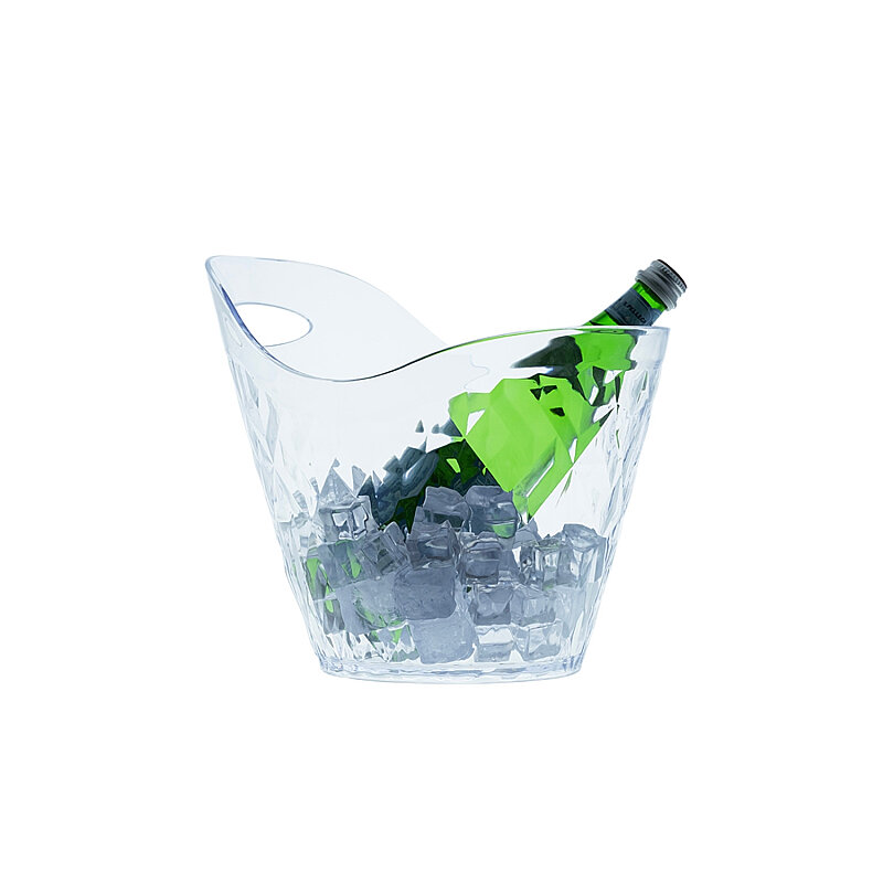 Rubikap Şampanya Kovası Ps 29X24X25 cm Şeffaf Füme - 1