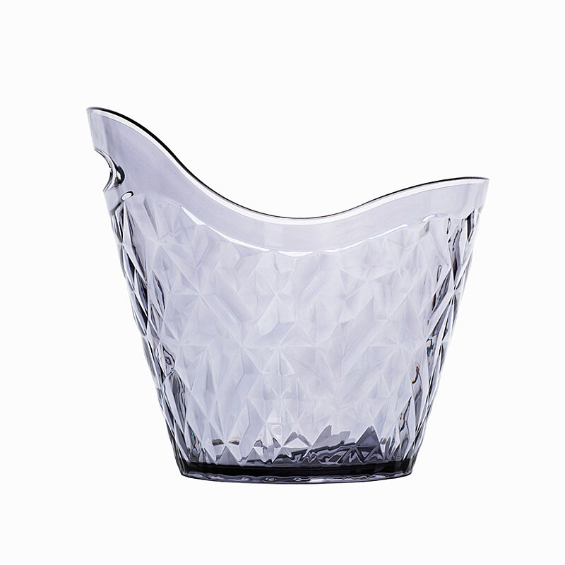 Rubikap Şampanya Kovası Ps 29X24X25 cm Şeffaf Füme - 4