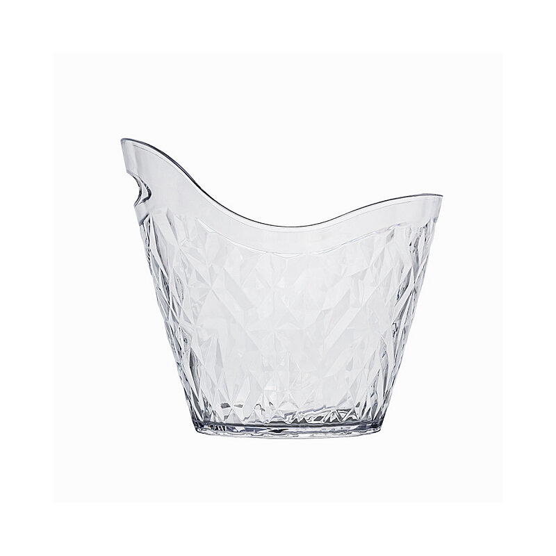 Rubikap Şampanya Kovası Ps 29X24X25 cm Şeffaf Füme - 5