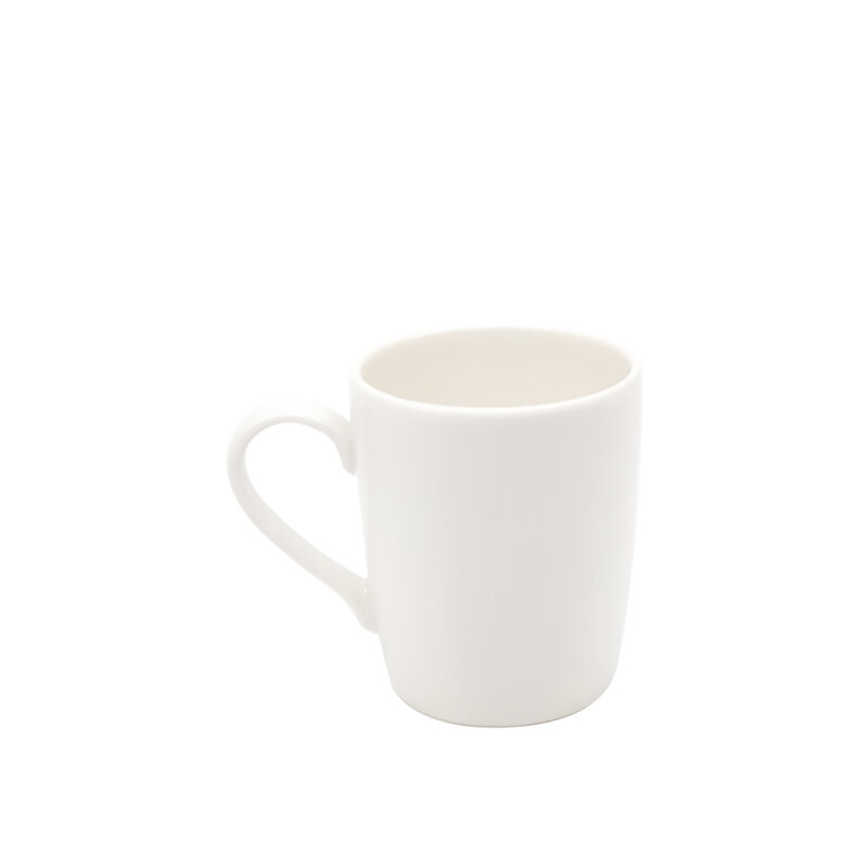 Tulu Porselen Sare Mug-255Cc - Saten Beyaz - 1