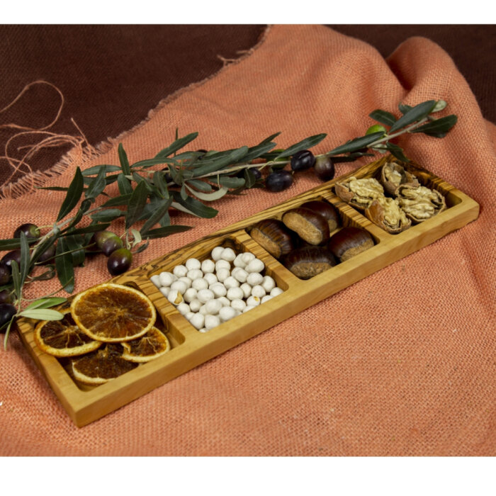 Zeytiniz Satürn Kare Form Dörtlü Çerez Tabağı36X10X2 Cm - 2