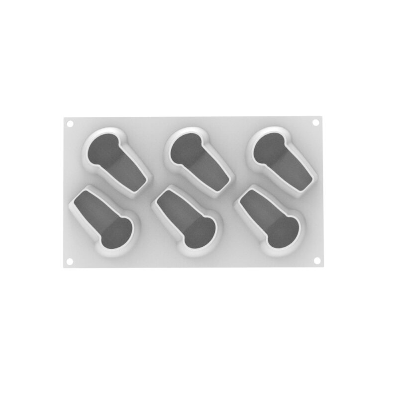 Silikomart Babà 145 N. 6 90X62 H 55 Mm 36.456.87.0065 - 3