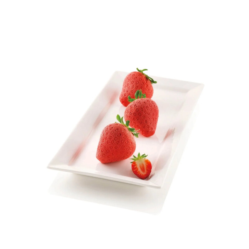 Silikomart Fragole E Panna Silikon Çilek Pasta Kalıbı 26.267.13.0065 - 1