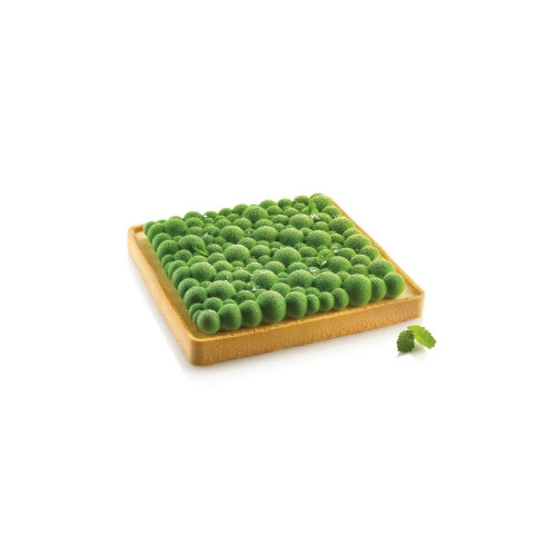 Silikomart Kıt Tarte Ring Bubble Kare Silikon Kalıp 200X200 Mm - Set 20.412.87.0065 - SİLİKOMART