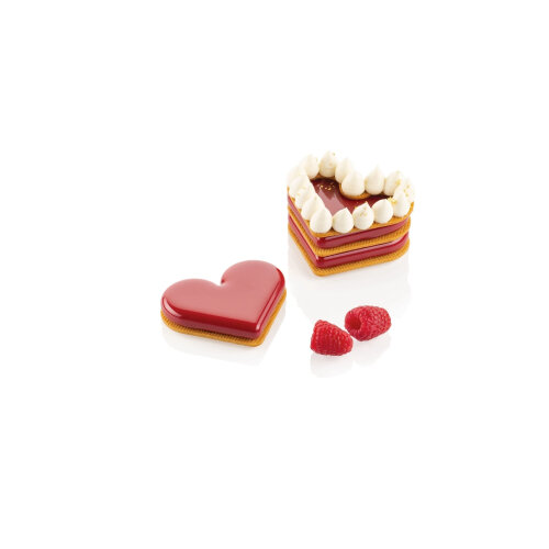 Silikomart Level Hearts 35 Silikon Pasta Kalıbı 36.395.87.0065 - SİLİKOMART