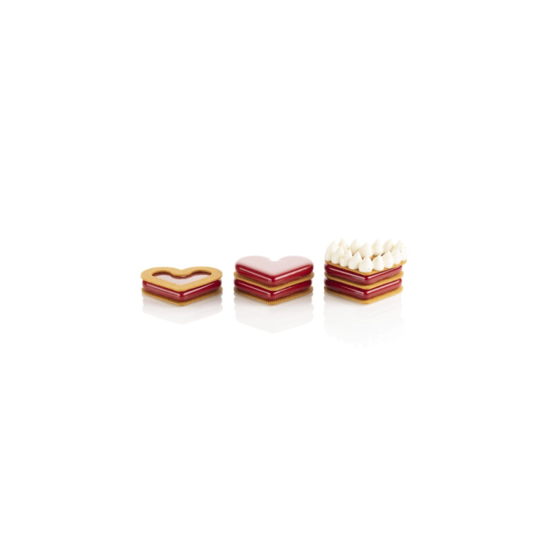Silikomart Level Hearts 35 Silikon Pasta Kalıbı 36.395.87.0065 - 2