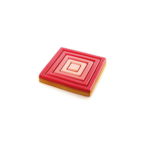 Silikomart Tarte Ring Square Pasta Kalıbı 52.388.20.0065 - SİLİKOMART