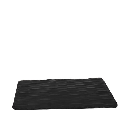 Siyah Melamin Desenli Sunum Tepsi 36Cm - ULTRAFORM MELAMİN