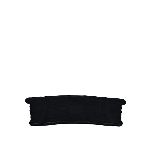 Siyah Melamin Kavisli D.Gen Taş Görünümlü Tepsi 46Cm - ULTRAFORM MELAMİN
