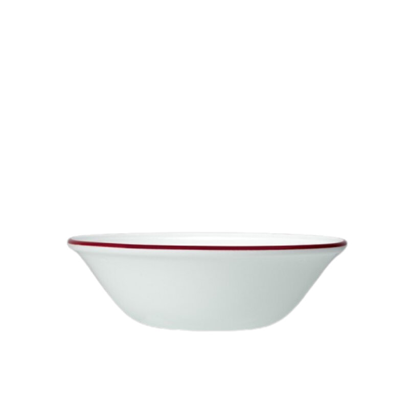 Steelite Bead Maroon Band Oatmeal Kase 16.5 cm 1407X0124 - 1