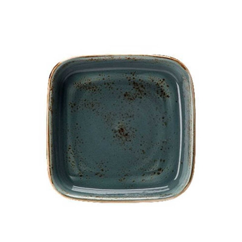  Steelite Craft Blue Köşeli Düz Tabak 25,5 cm 11300329 - 1