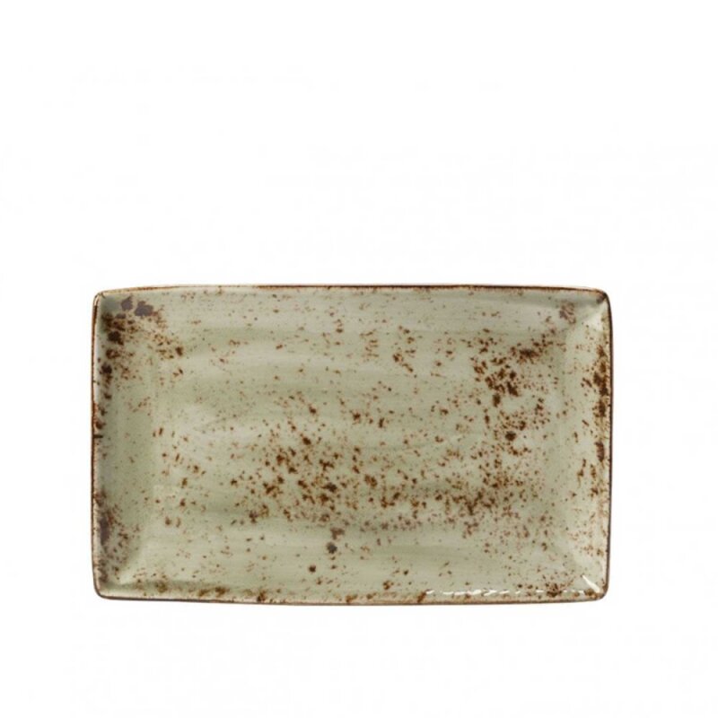 Steelite Craft Green Rectangular Green Plate 27X16 11310550 - 1