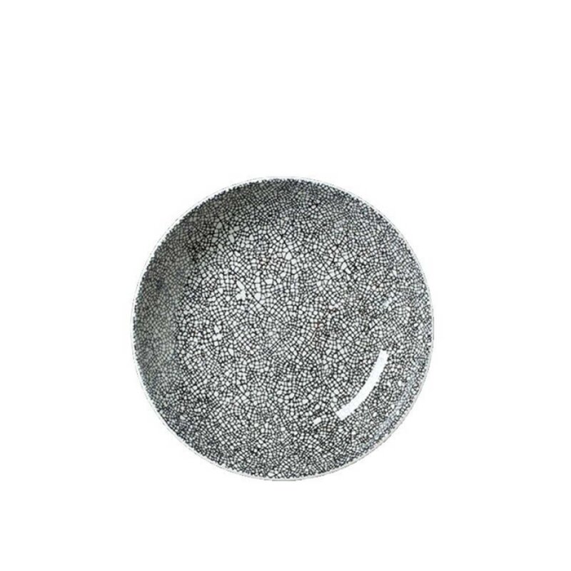 Steelite Ink Crackle Siyah Coupe Kase 20,5cm 17600570 - 1