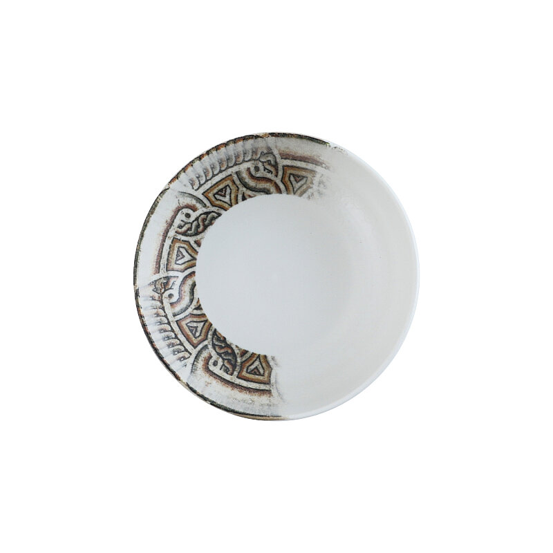 Zest Porcelain Step Çukur Tabak 24 cm-Elbe - 1