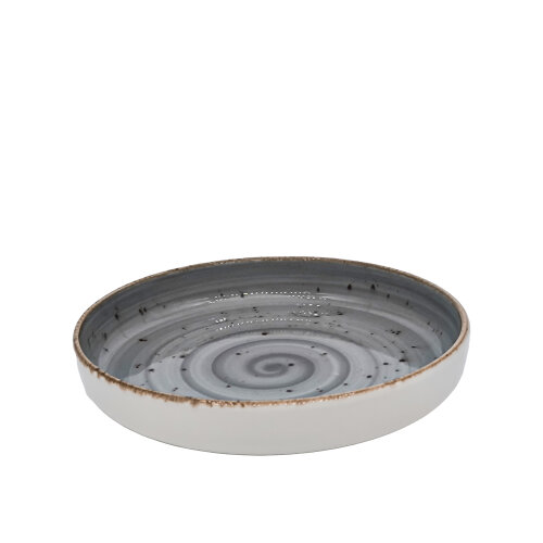 Zest Porcelain Step Çukur Tabak 24Cm -Paris Gri - ZEST PORCELAIN