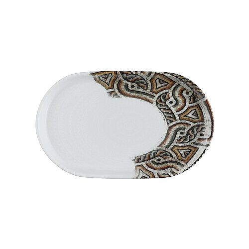 Zest Porcelain Step Kayık Tabak 20 X 12 Cm-Elbe - ZEST PORCELAIN