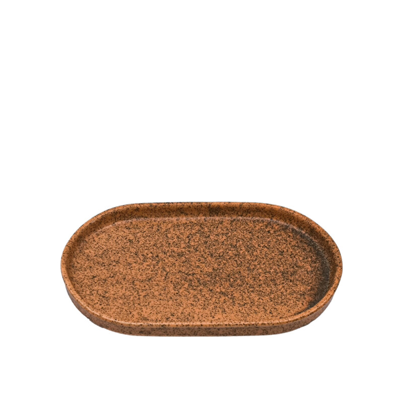 Zest Porcelain Step Kayık Tabak 20 X 12 Cm -Element Red - 1