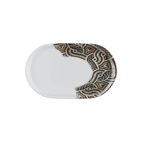 Zest Porcelain Step Kayık Tabak 25 X 15 Cm-Elbe - ZEST PORCELAIN