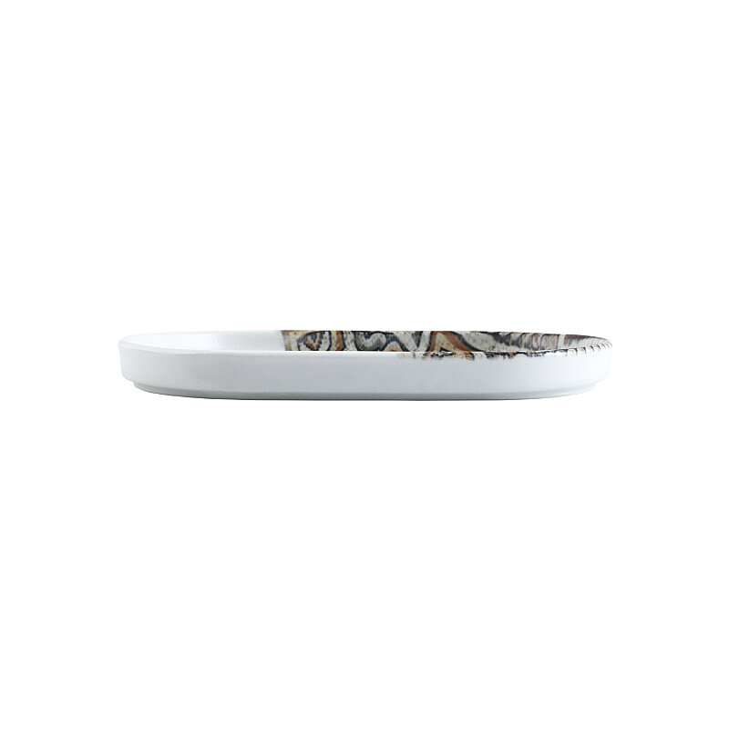 Zest Porcelain Step Kayık Tabak 25 X 15 Cm-Elbe - 2