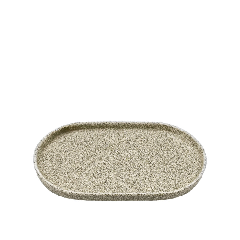 Zest Porcelain Step Kayık Tabak 25 X 15 Cm -Element Cream - 1