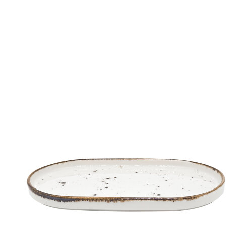 Zest Porcelain Step Kayık Tabak 25 X 15 Cm -Paris Krem - ZEST PORCELAIN