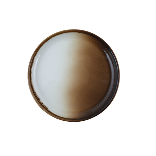 Zest Porcelain Step Tabak 21 Cm-Volta Kahve - ZEST PORCELAIN