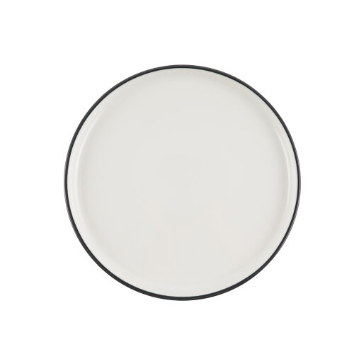 Zest Porcelain Step Tabak 21Cm -Riva Siyah - ZEST PORCELAIN