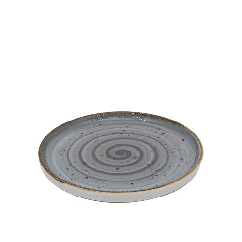 Zest Porcelain Step Tabak 23,5Cm -Paris Gri - ZEST PORCELAIN