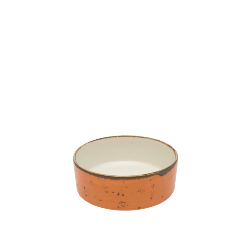Zest Porcelain Step Yüksek Kase 12Cm-Paris Turuncu - 1